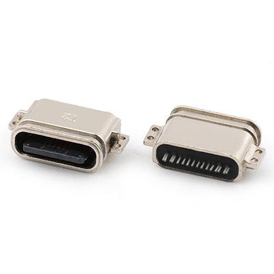 Mid Mount 1.2MM 16Pin IP67 Waterproof USB Connector C Type Female USB Connector