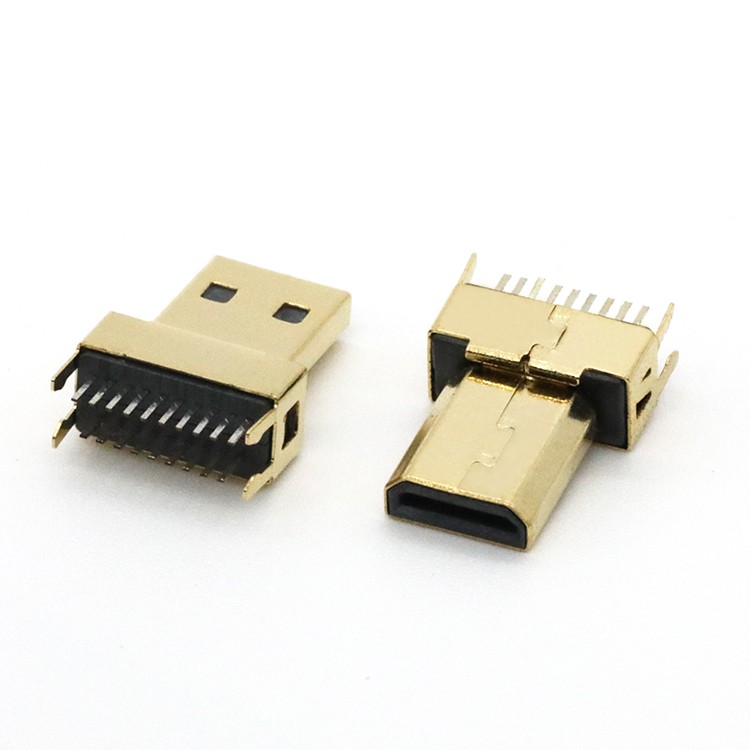 micro HDMI Male D Type DIP Connector